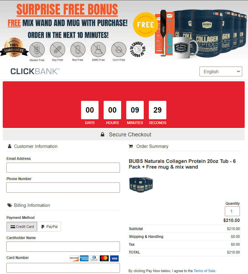 Bubs Naturals order